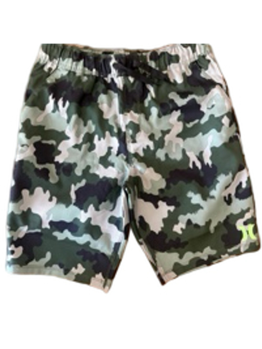 Hurley Swim Green Camo Trunks Size M or 10-12 NWOT